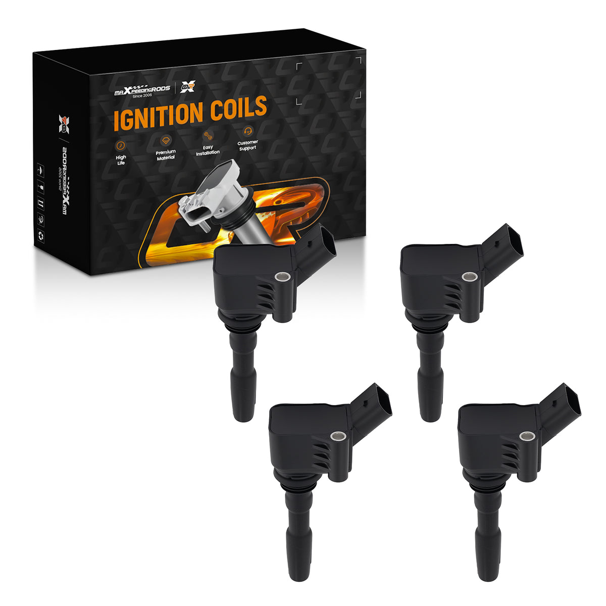 4pc Spark Pack compatible For Audi A1 A3 Q2 compatible For VW Golf Tiguan 04E905110B 04C905110H