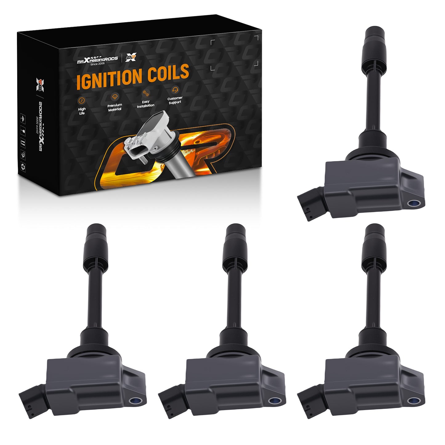 4PCS Ignition Coils compatible For Toyota Prius/Prius Prime 2016-2020 1.8L UF811 Electronic