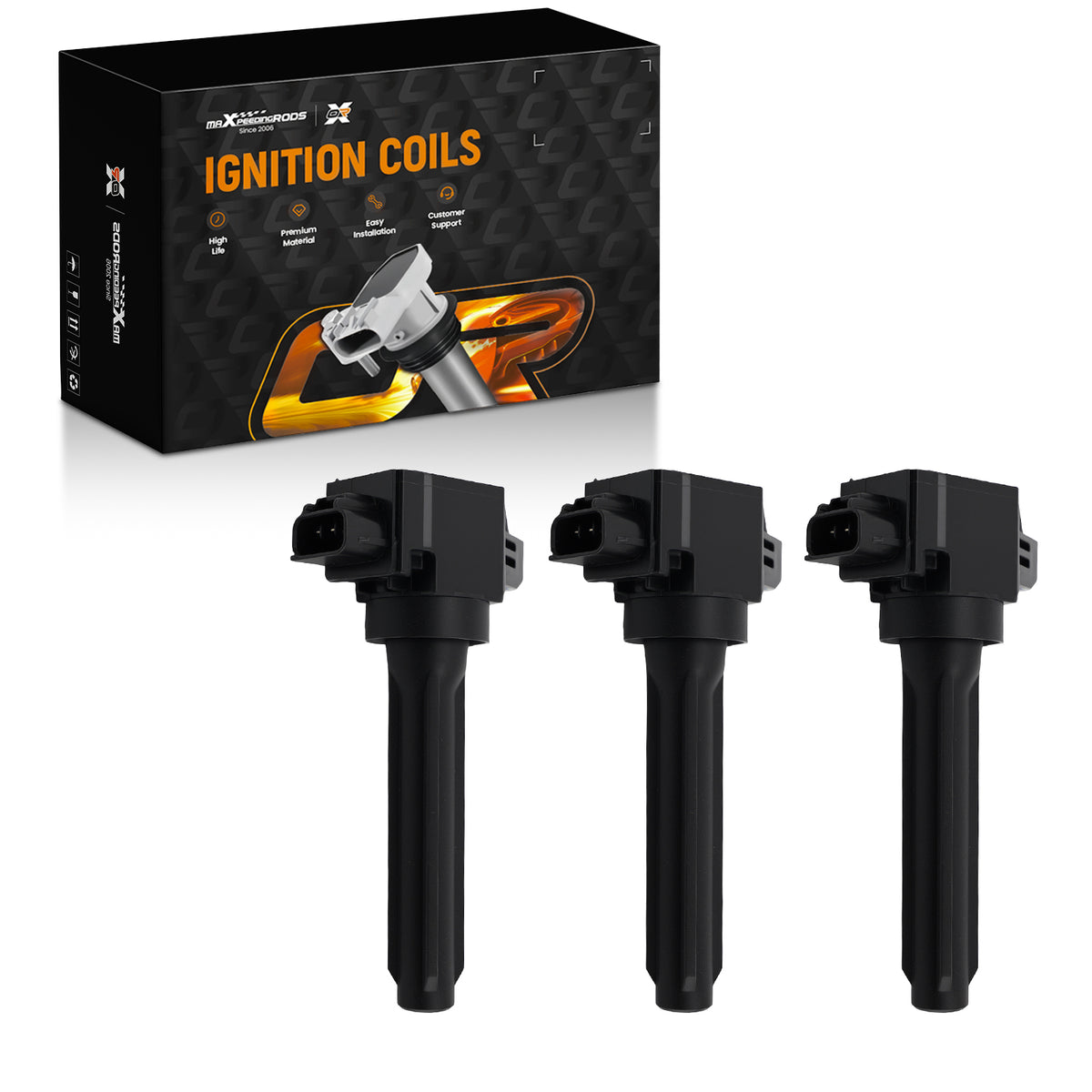 3PCS Ignition Coils compatible For Mitsubishi Mirage Outlander 2014-2022 UF815 Electronic