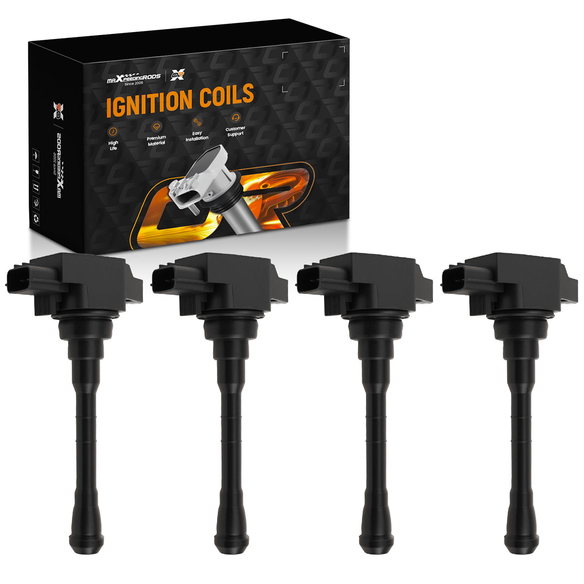 4pc Ignition Coils Assembly compatible For Nissan Altima Rogue 2.5L 19-23 224486CA1A UF861