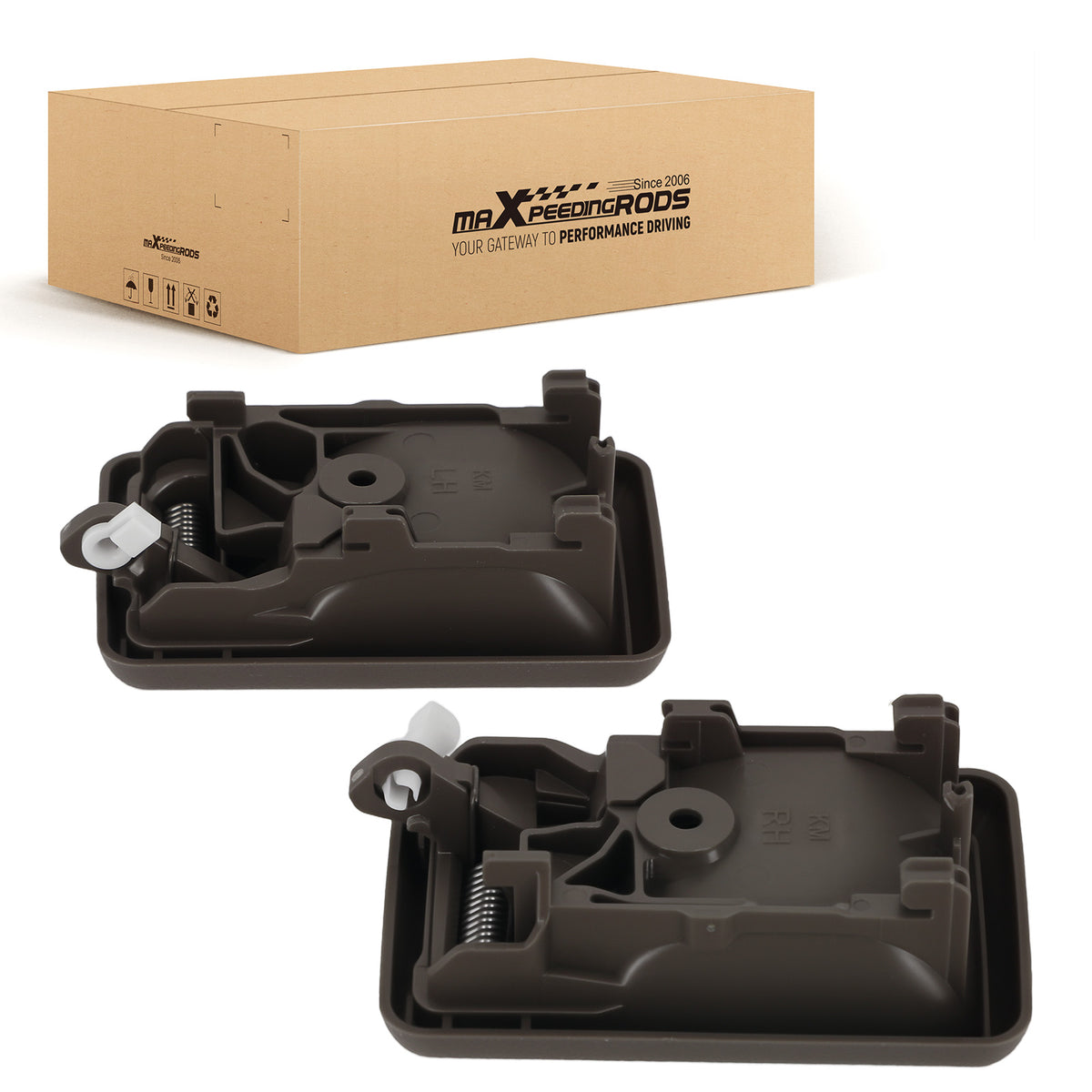 2PC Door Handle compatible for Toyota Pickup compatible for 4Runner 1989-1995 69205-04010 Brown