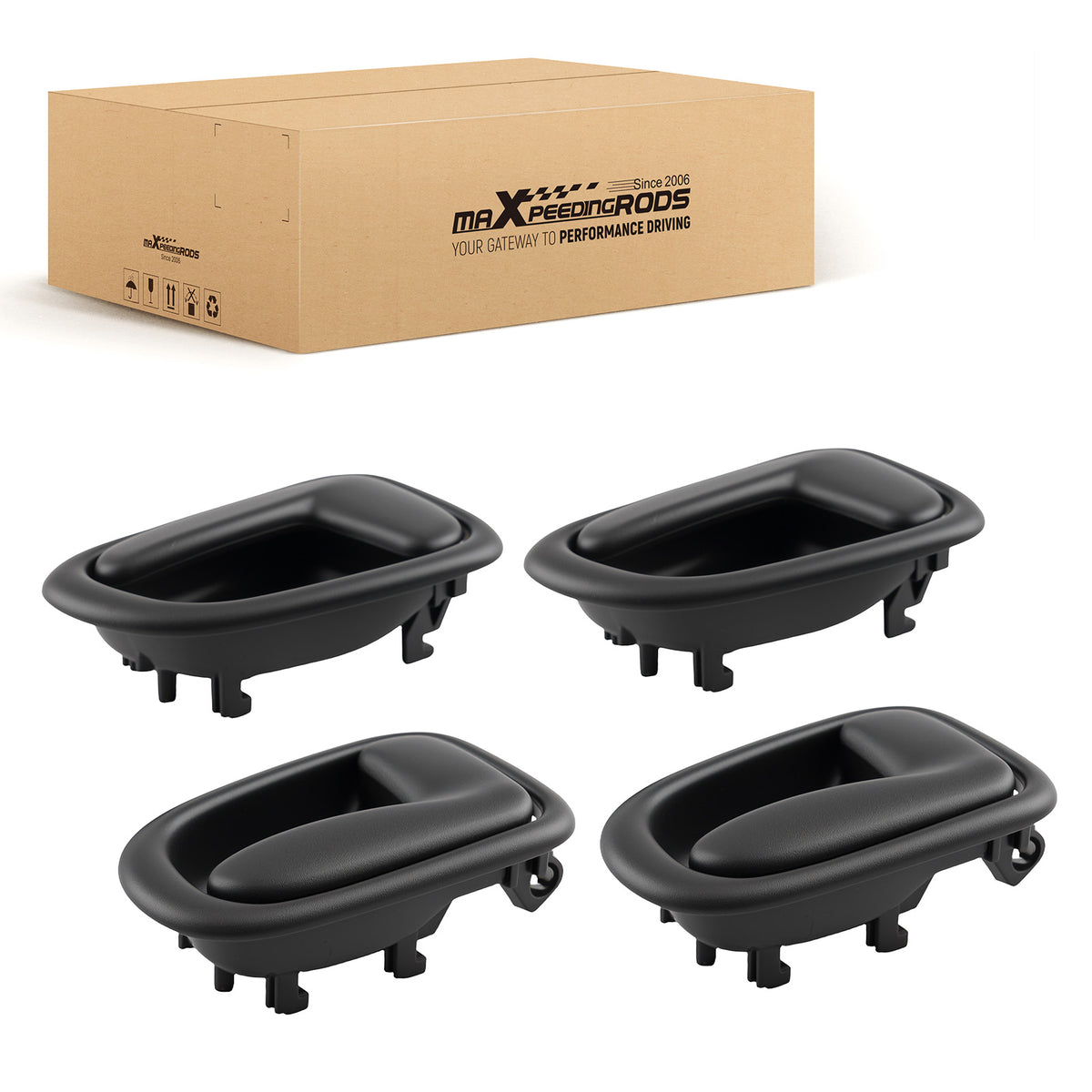 4 Pieces Black Door Handle compatible for Toyota Corolla LE 1993-1995 692061213004
