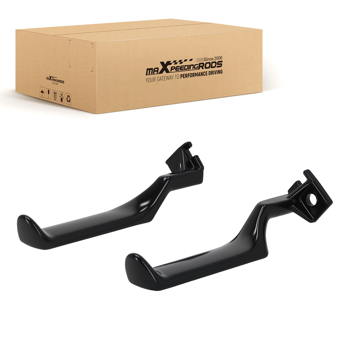 2pcs Black Interior Door Handle compatible for Ford F150 F250 F350 1987-1998