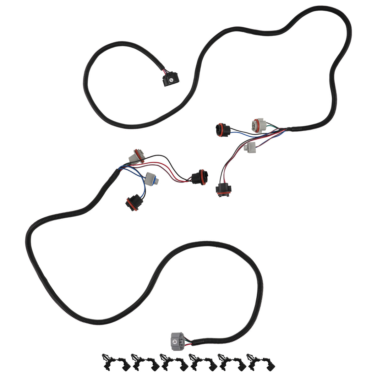 Tail Light Lamp Wiring Harness LH RH Pair compatible for Chevy Silverado Pickup Truck