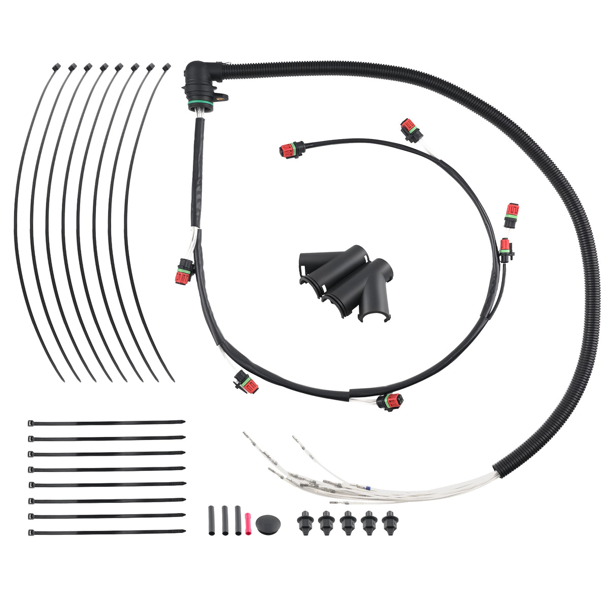 Engine Injector Wire Harness Kit compatible For Volvo Truck D13 22248490 Set