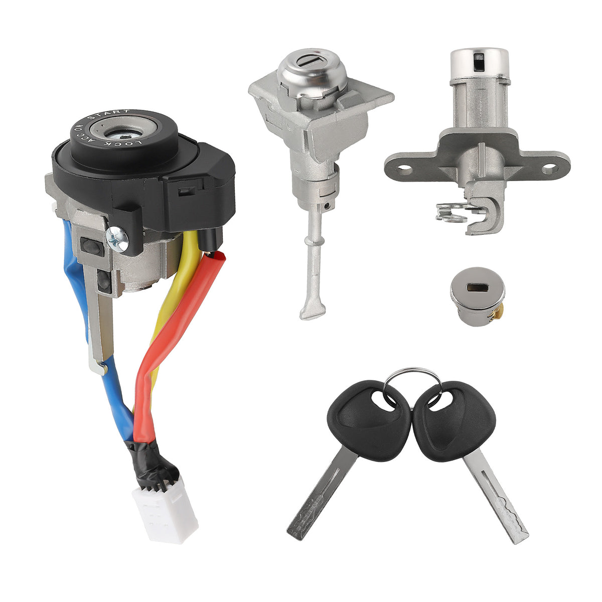 FULL DOOR LOCK IGNITION SWITCH CYLINDER compatible For HYUNDAI SONATA 2015-2019 SAME KEY
