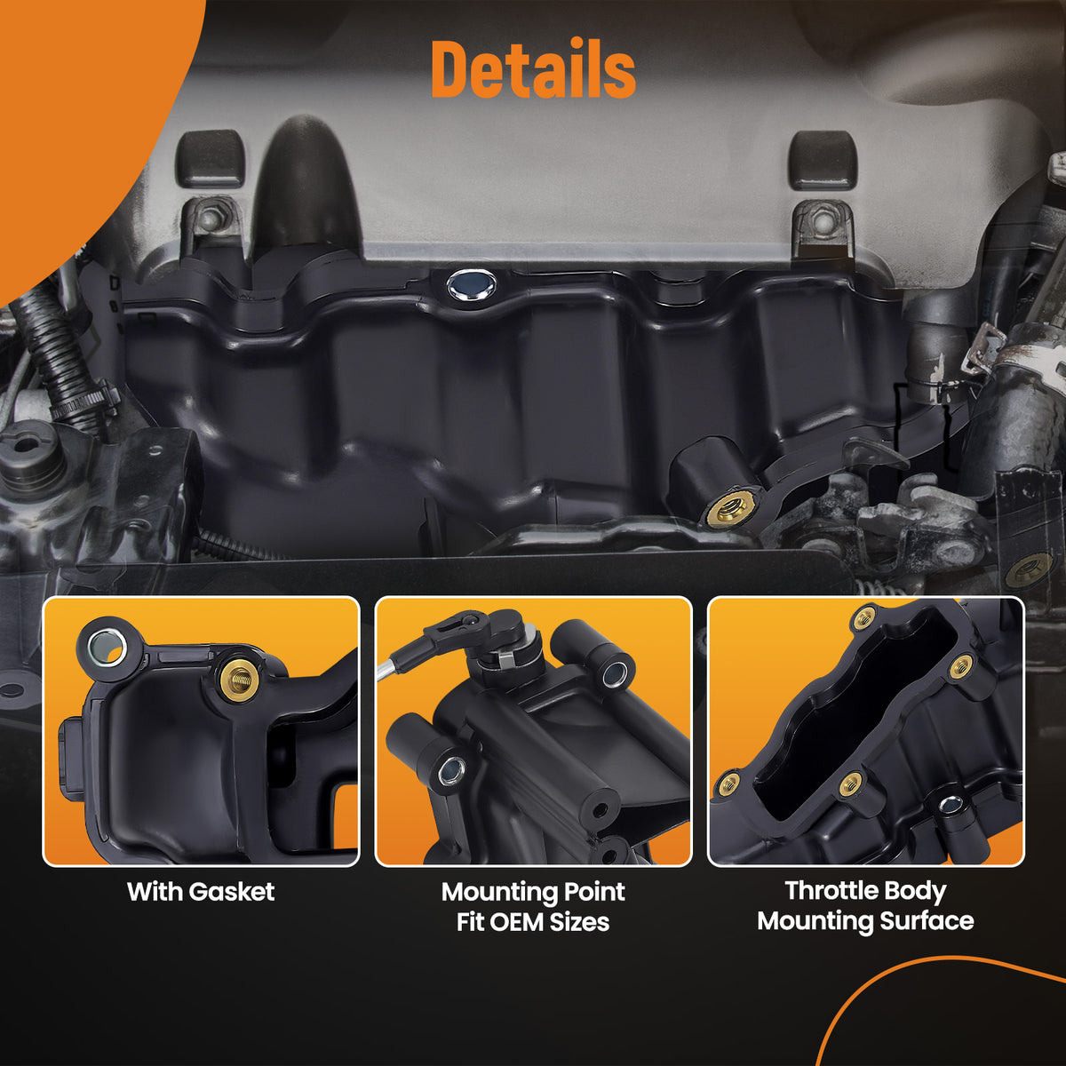 2pcs Air Intake Manifold L+R compatible For Audi A4 A6 A8 Q7 compatible For VW Phaeton Touareg 2.7 3.0 TDI