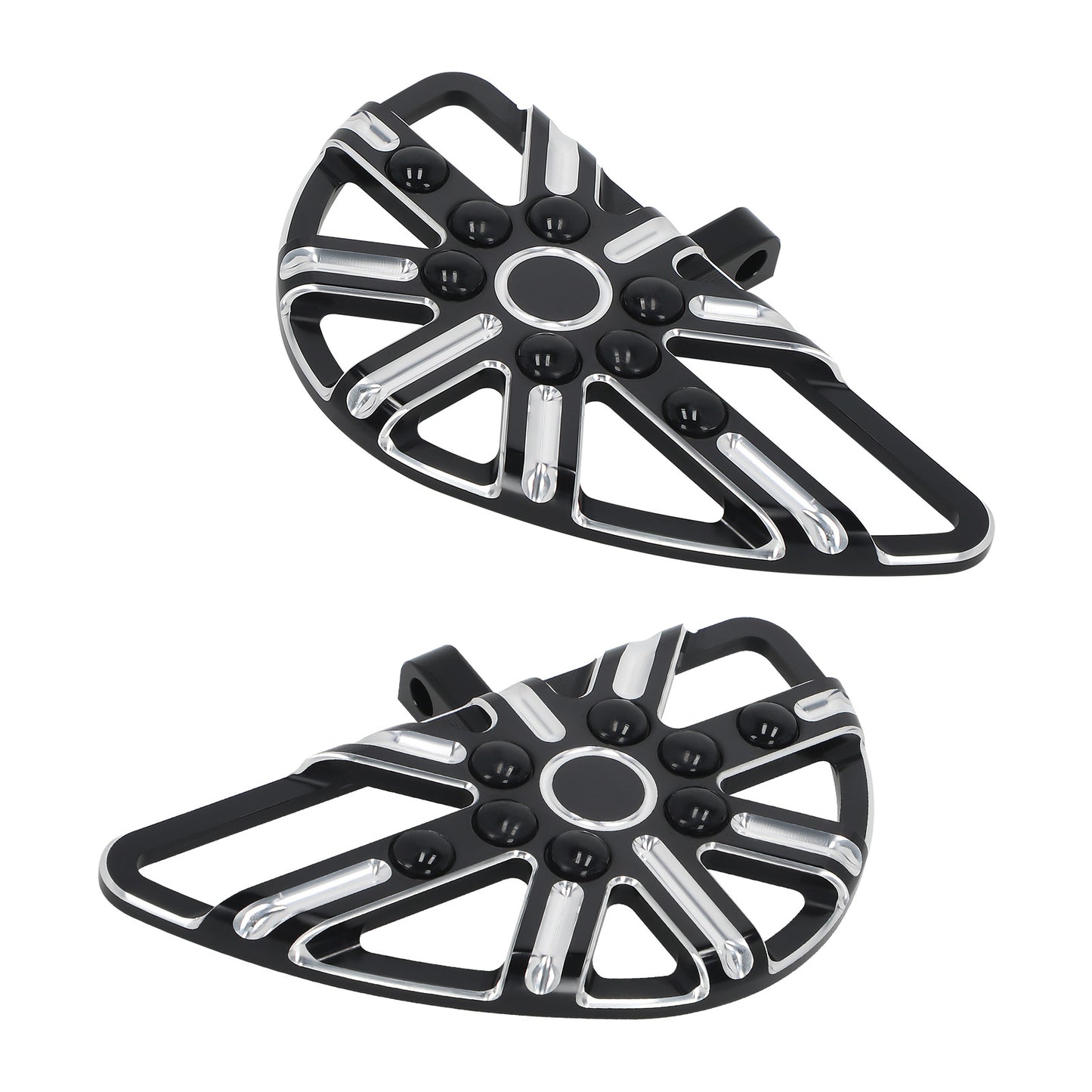 Black Floorboard Foot Pegs Male Mount Footboard compatible For harley Touring Electra Glide