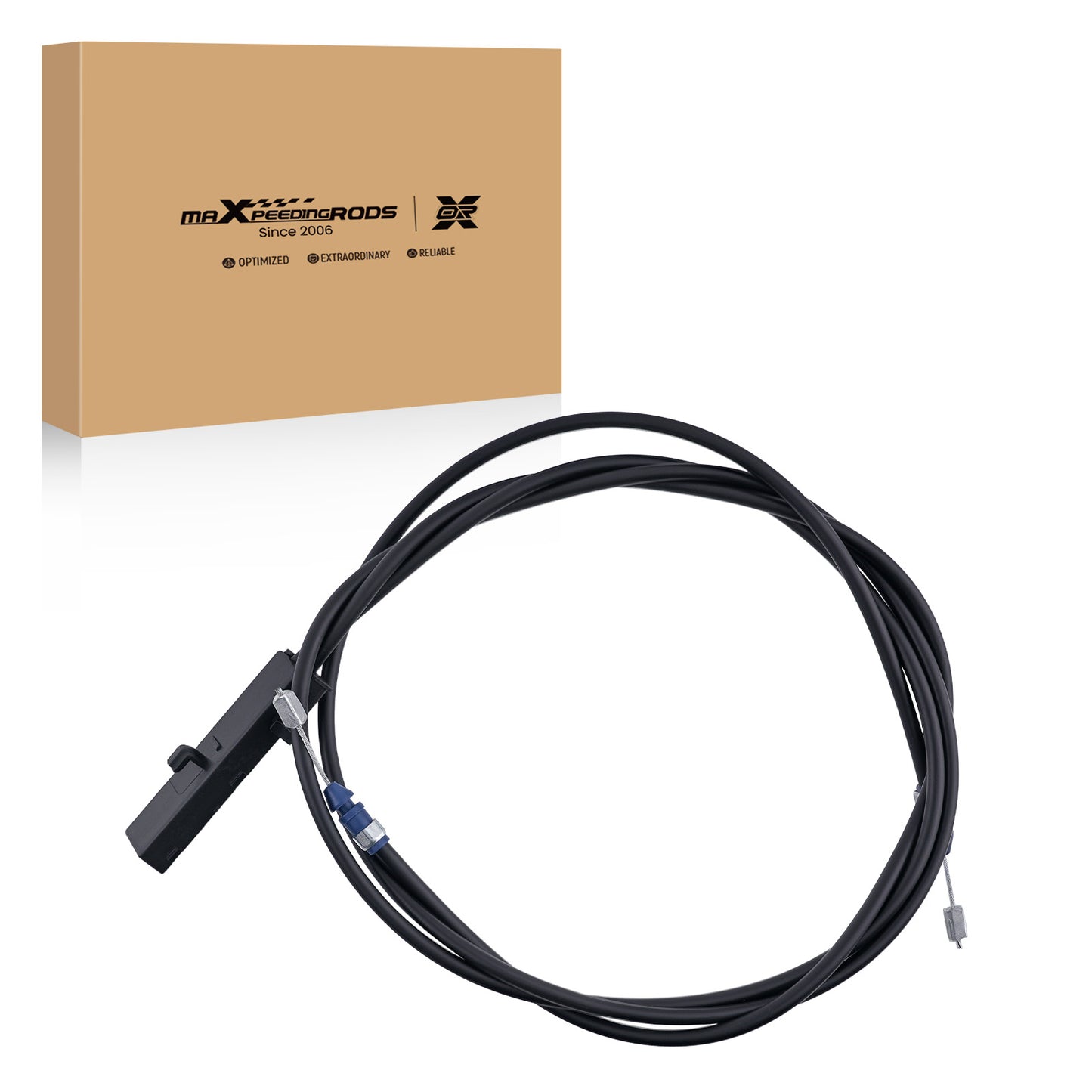 Hood Release Cable compatible For Nissan 370Z 3.7L 2009-2020 65620-1EA1A Hood Black