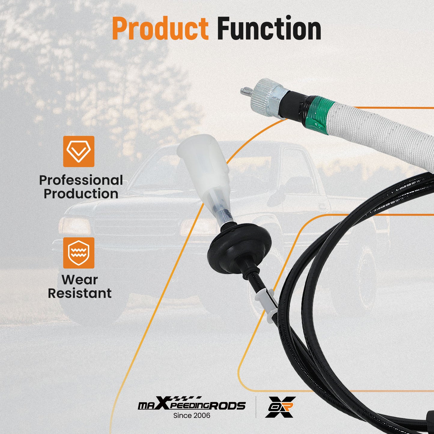 Speedometer Drive Cable Assy compatible for Toyota T100 DLX SR5 6 Cyl 3.4L 1994-1998 New