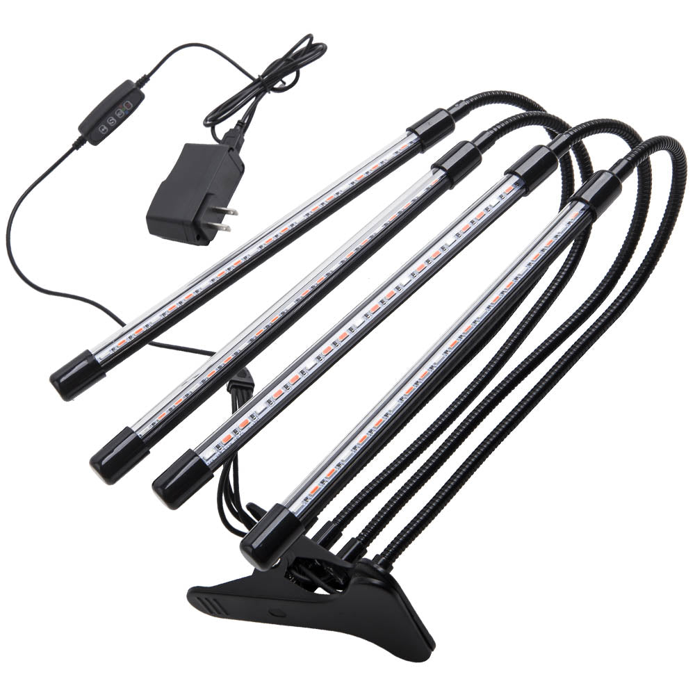 4 Heads LED Grow Light Plant Growing Lamp Lights for Indoor Plants Aluminum+PC