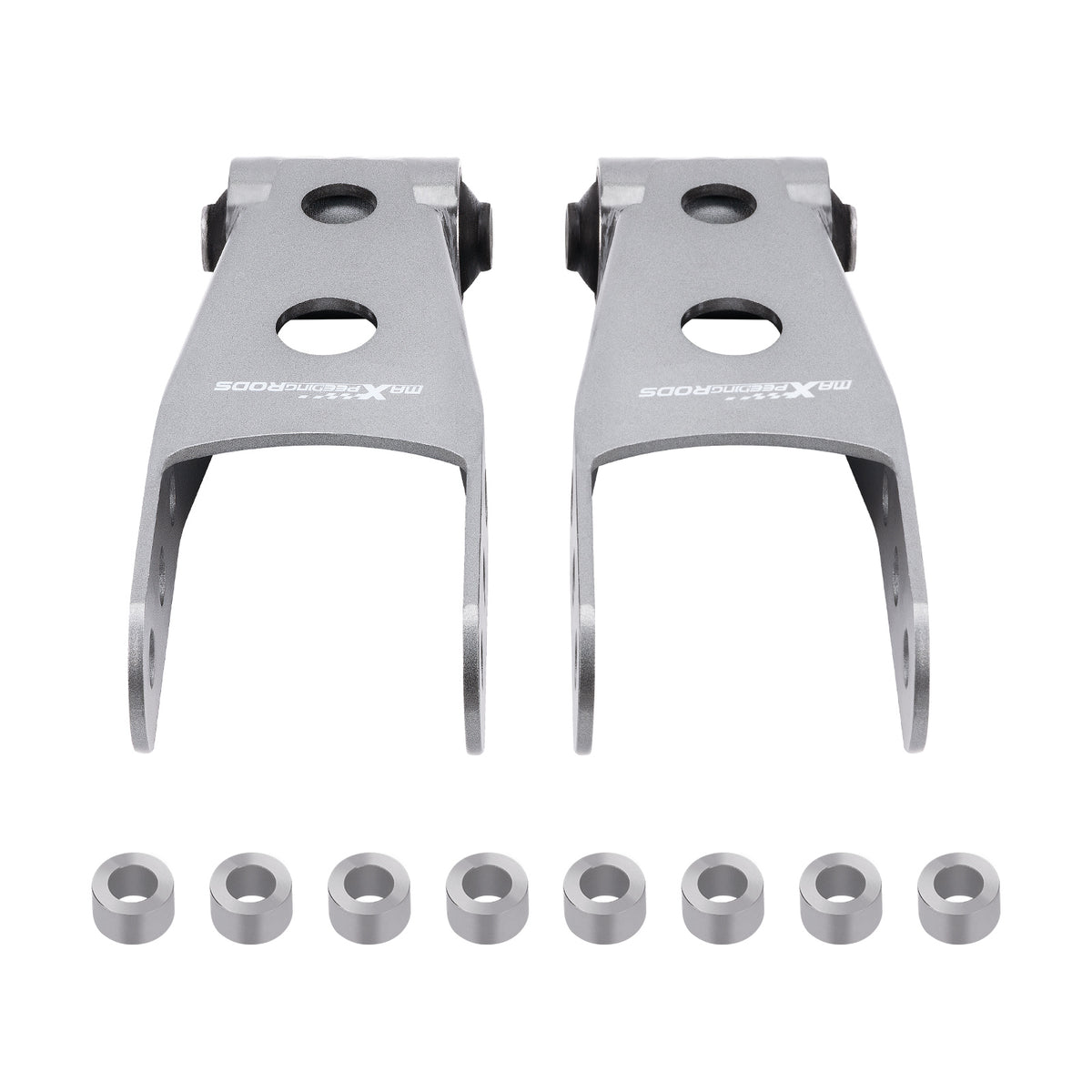 2-3 Rear Lowering Drop Shackles Kit compatible For Silverado/Sierra 07-16