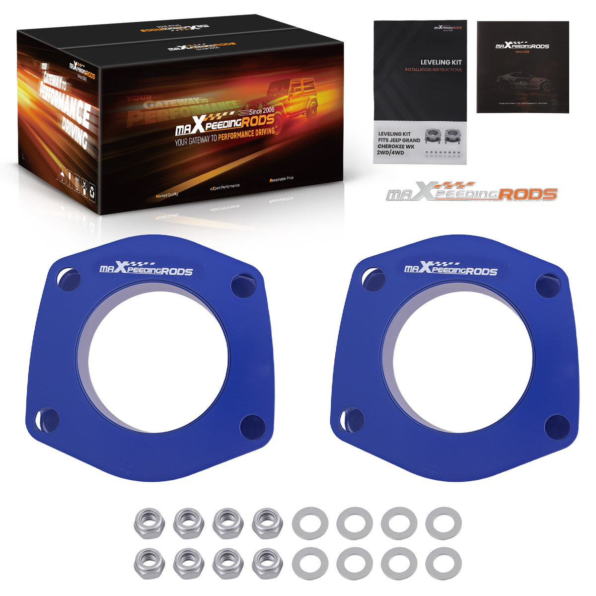 2 inch Front Leveling Lift Kit compatible For Jeep Grand Cherokee WK 05-10