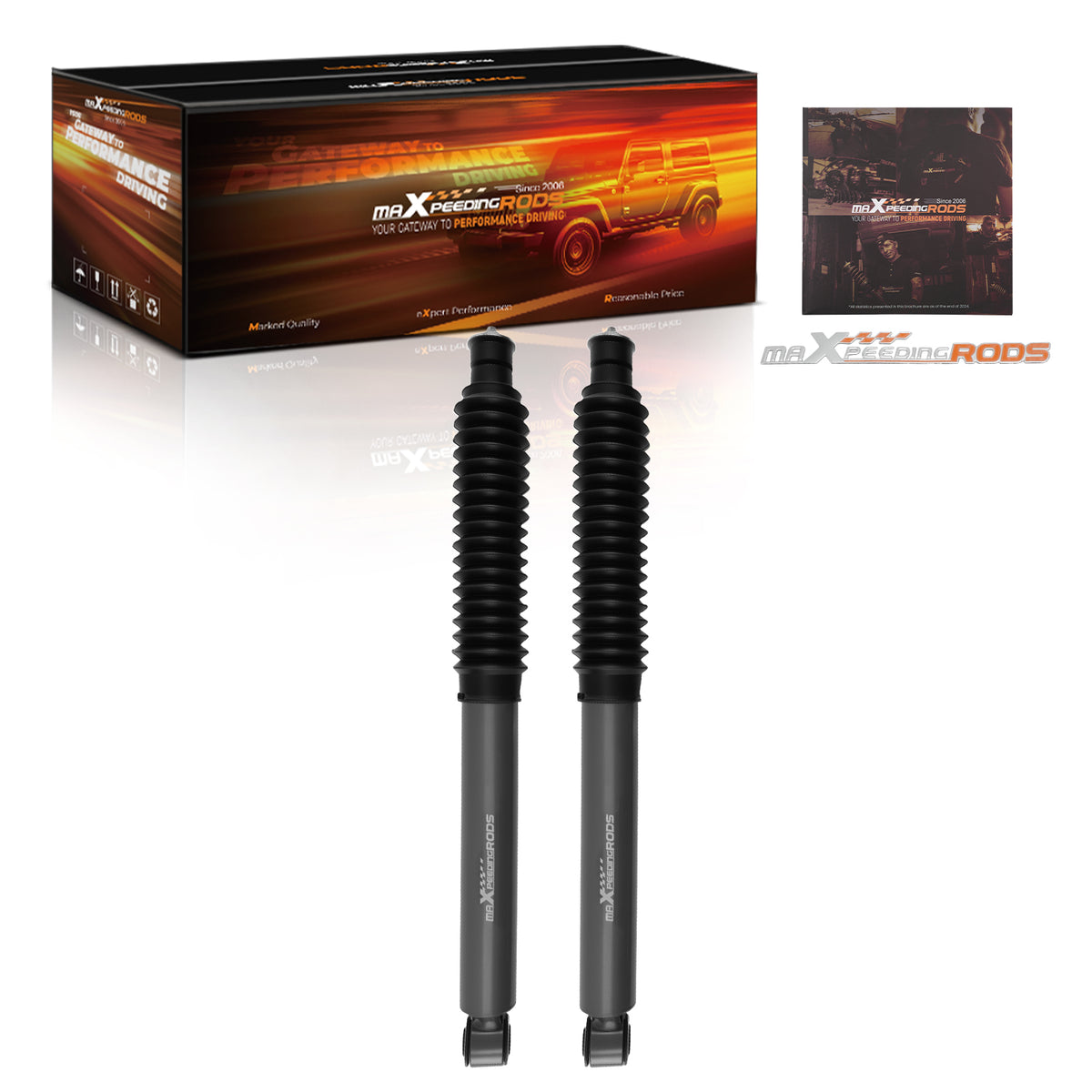 Lift Shock Kit Rear compatible For Toyota 4Runner 1990-2002 2.5-4 Suspension 2WD 4WD