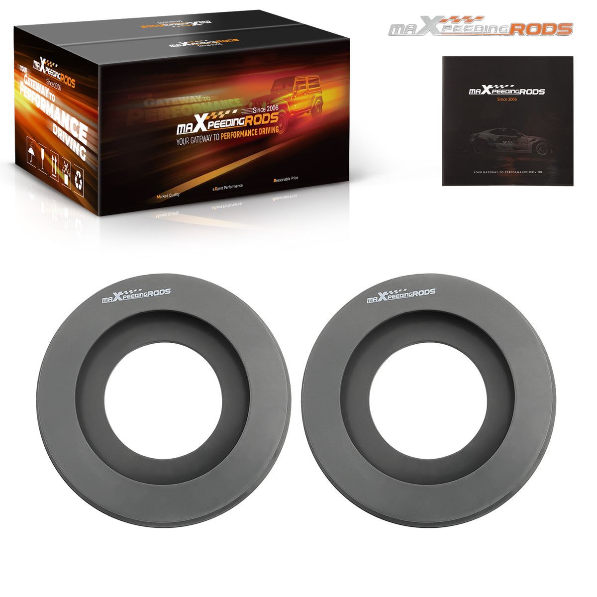 Front 2in Lift Kit Pair compatible For Chevrolet Silverado 1500 1999-2006 2WD Spacers