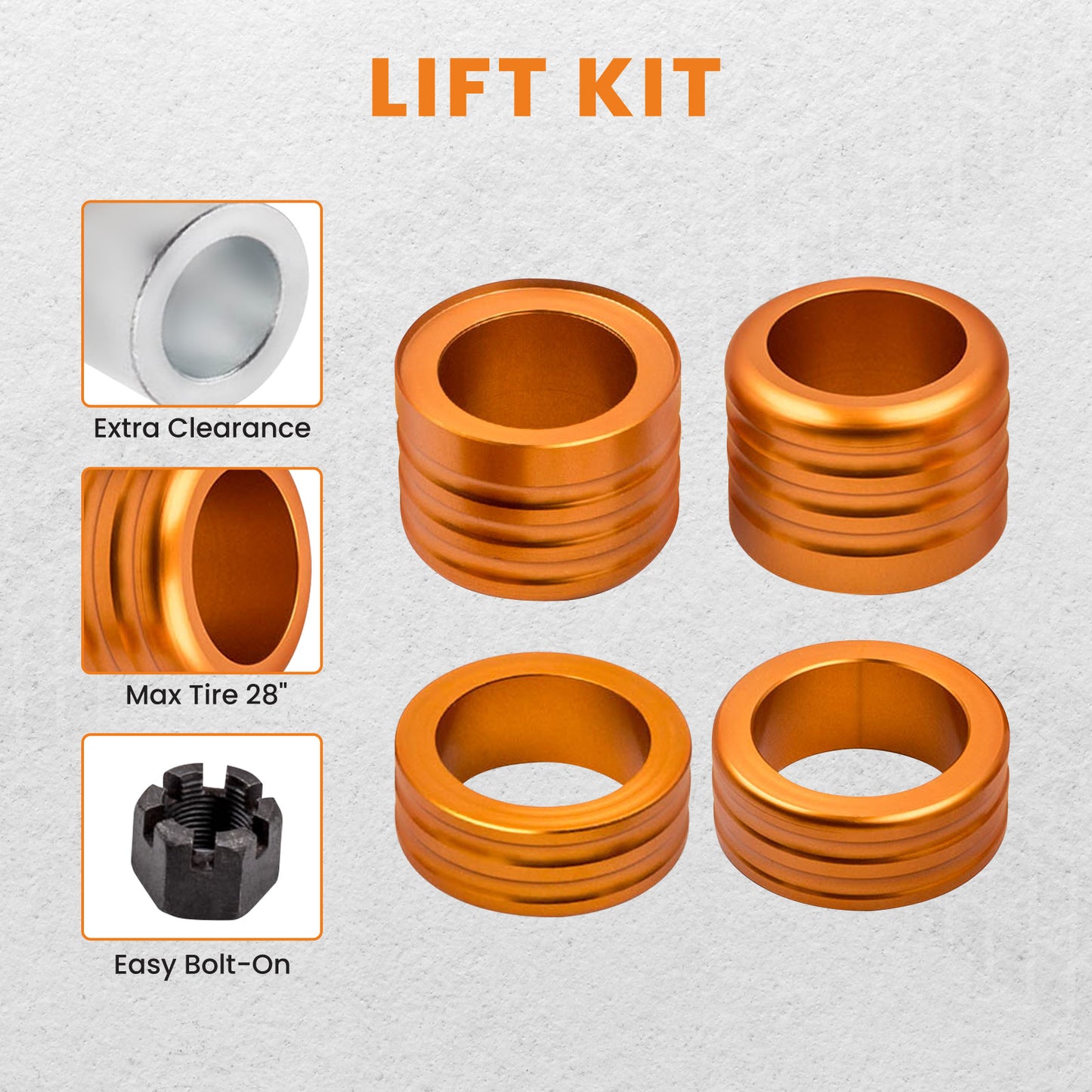 2 Lift Kit compatible For Polaris Ranger 570 Midsize Crew 2014-2018