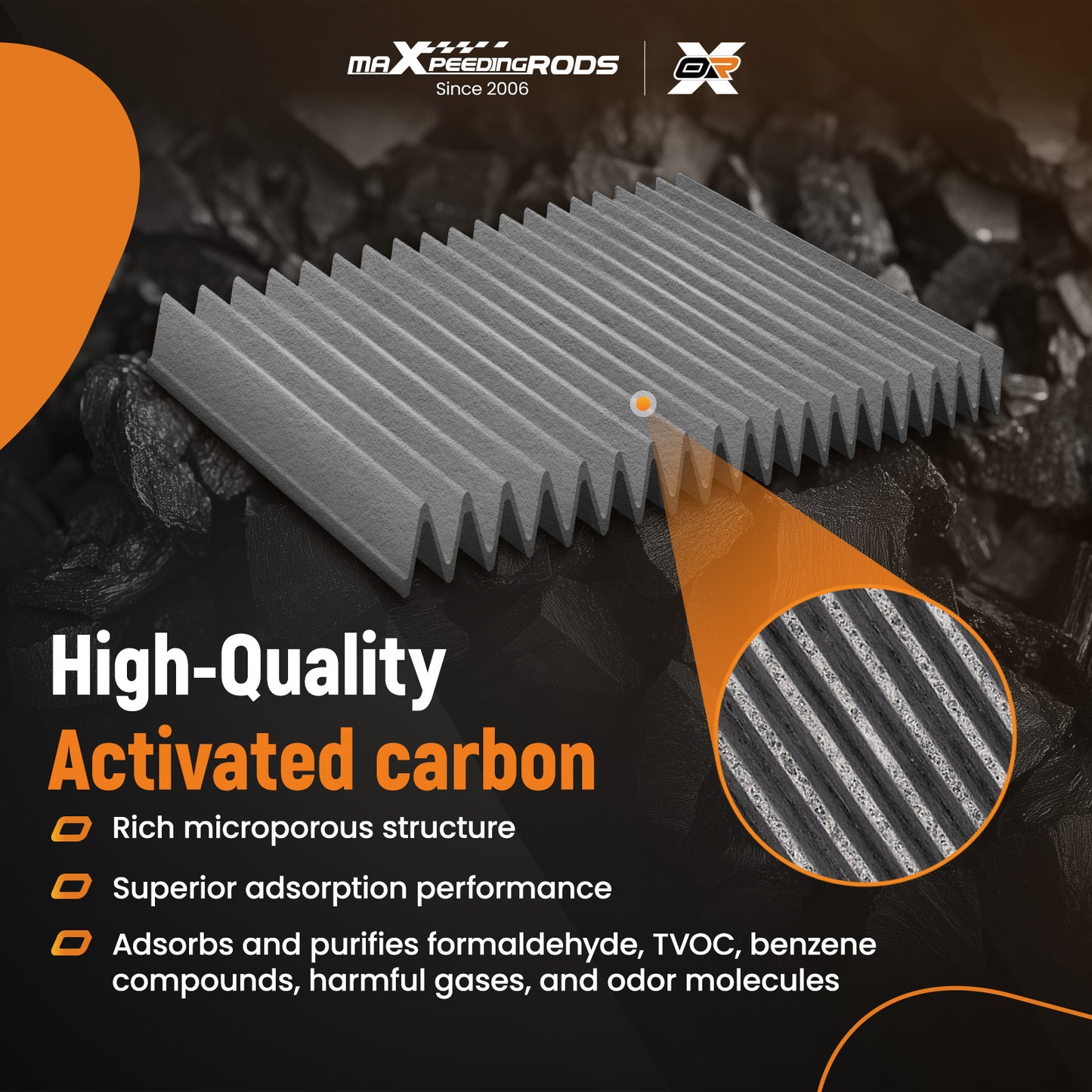 CF10930 Activated Carbon Cabin Air Filter compatible for Subaru Crosstrek/XV 2013-2017