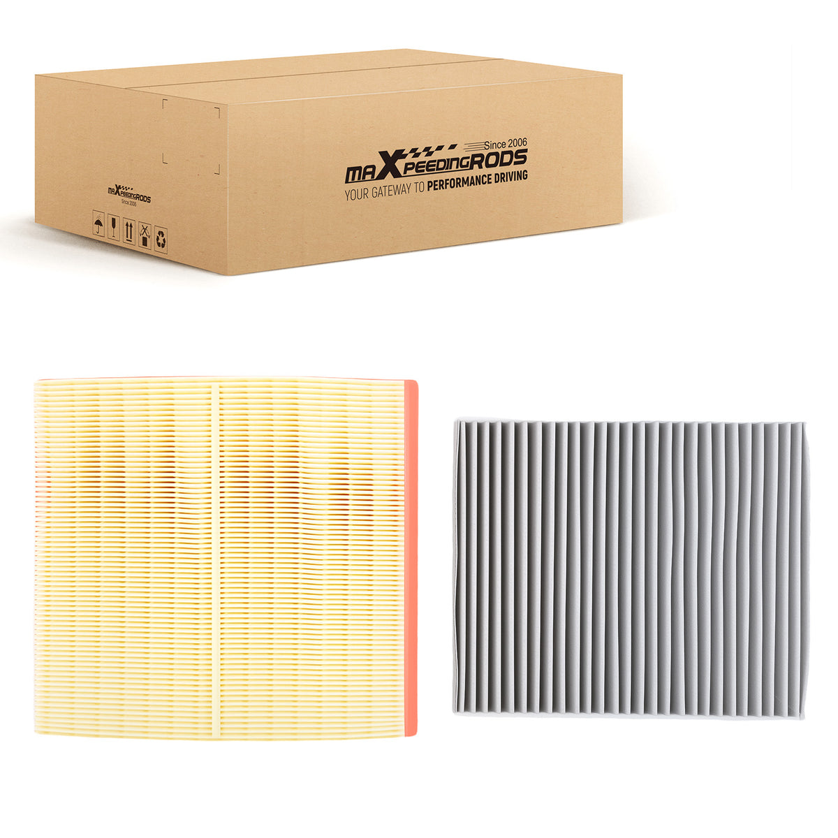 Engine Cabin Filter Set compatible for Lexus ES350 3.5L 6Cyl 2019-2025 17801-F0050 CF12157