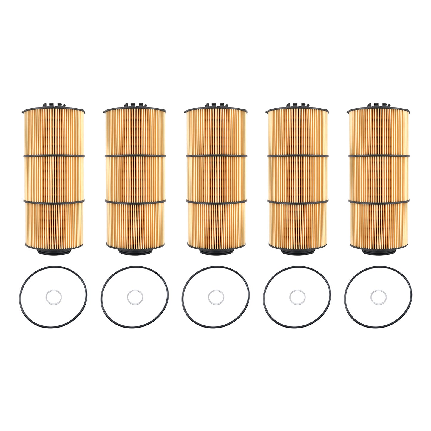 5Pack Oil Filter compatible For Freightliner 122SD 2020-2022 LF17800 P582506