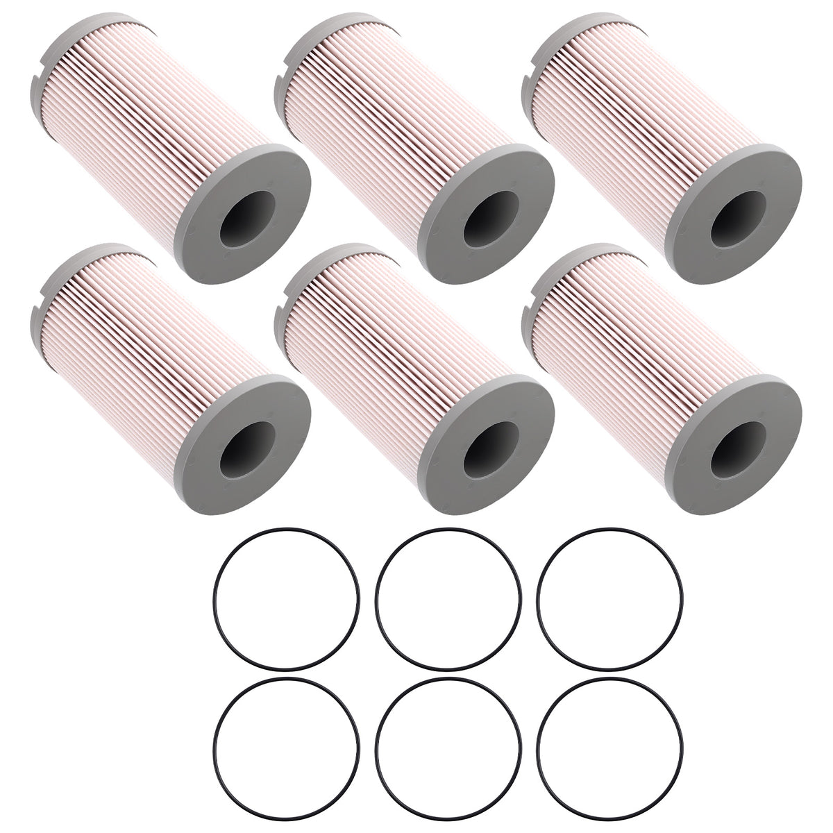 Fuel Filter 6Pack compatible For Kenworth T2000 T660 T680 T700 T800 T880 W900 15-17 600500