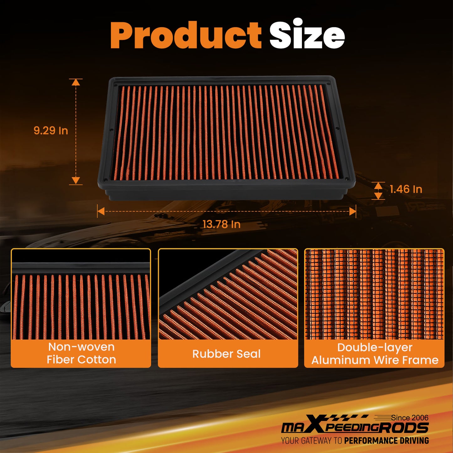 DIESEL ENGINE AIR FILTER compatible for RAM 1500 2500 3500 4500 5500 14-18 V6 3.0L