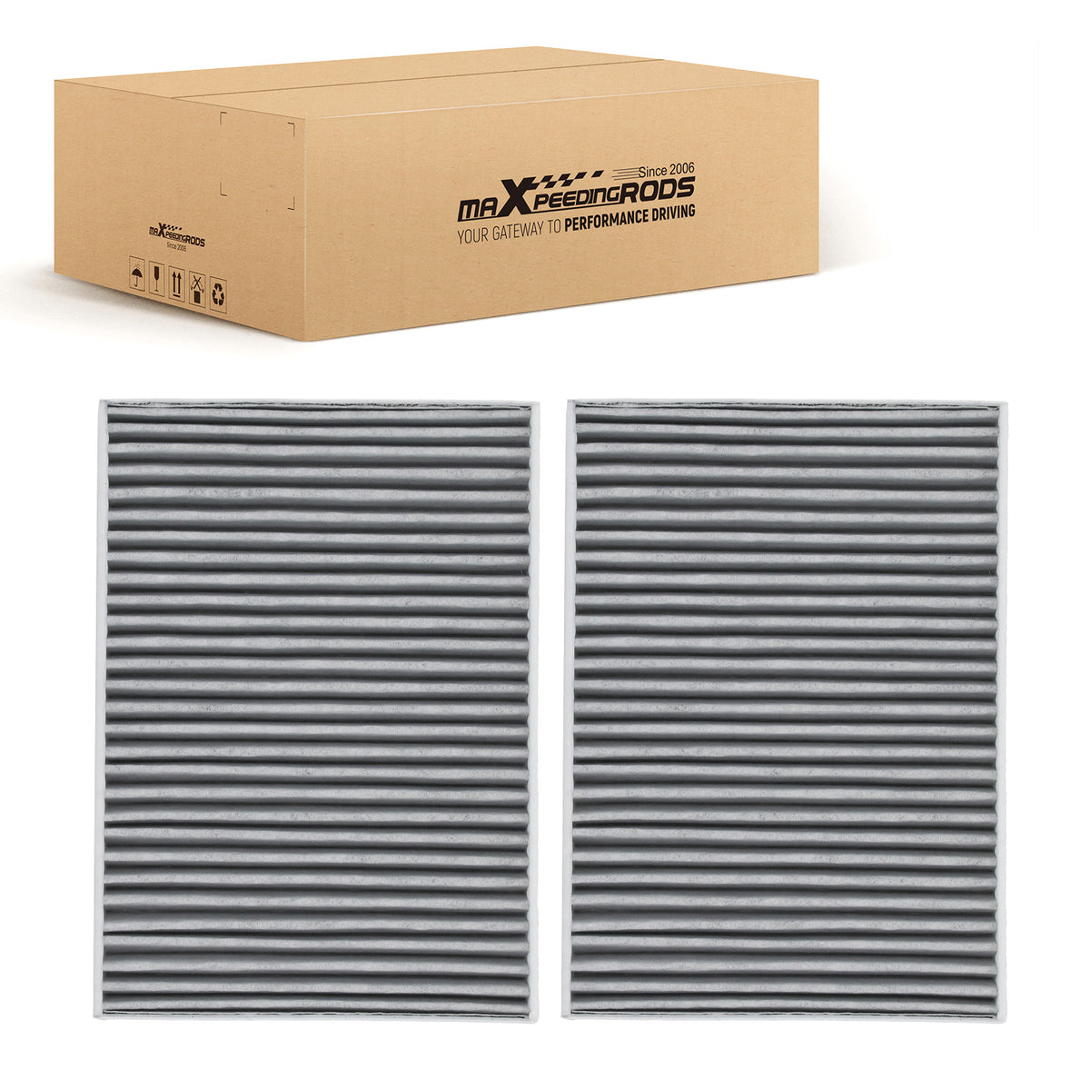 2PCS Carbon Cabin Air FIlter compatible for BMW 530i xDrive/530e 17-23 64119366401 CF1380