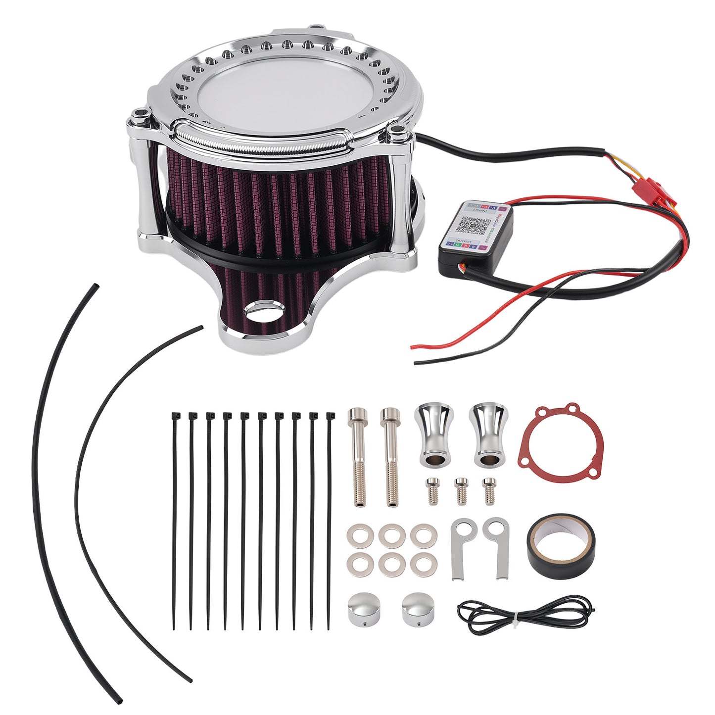 Air Cleaner Assembly compatible For Harley FXD/FXR EVO Twin Cam 1993-2017 Red