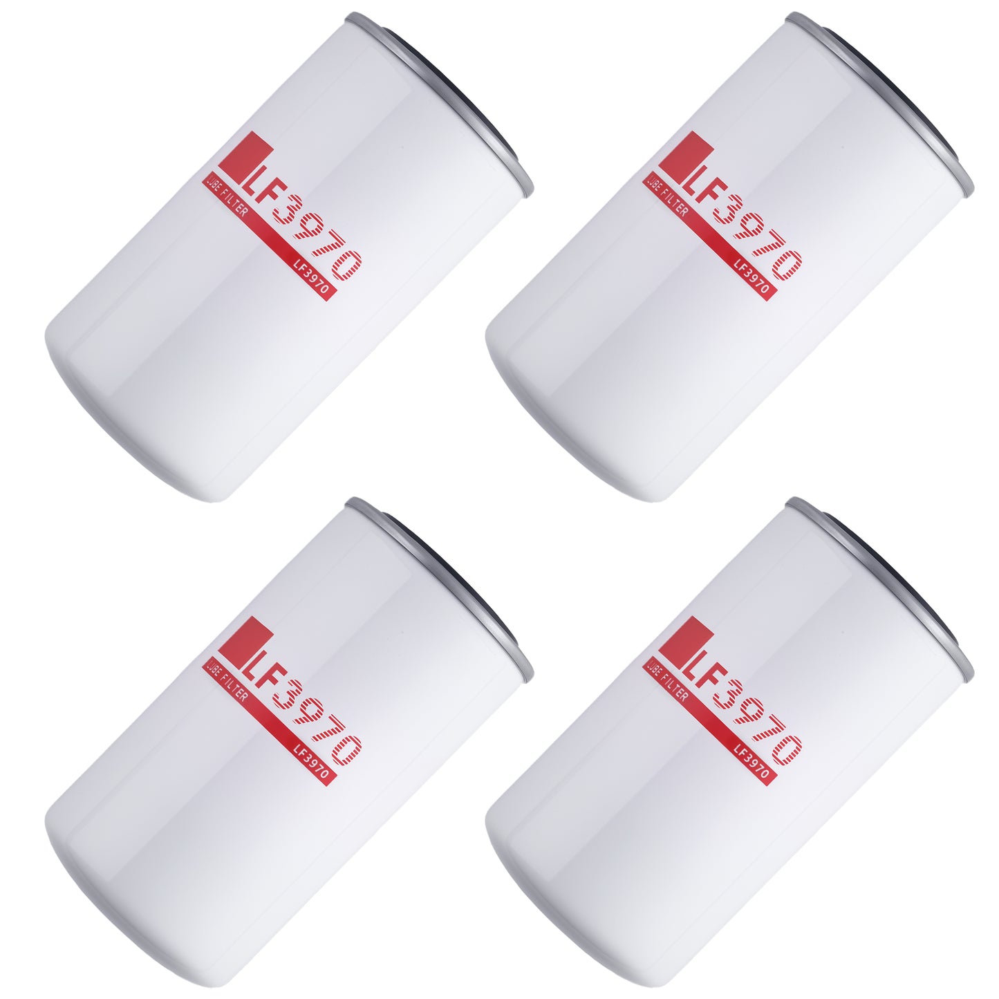 Oil Filter compatible For ForD F-650 2000-2015 3937736 3937144 B7177 LF3970 Set of 4