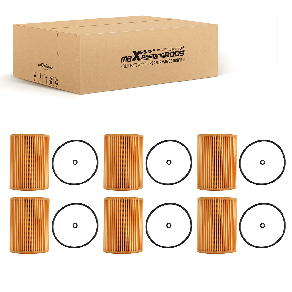 6x Oil Filter HU821x compatible For Mercedes-Benz Sprinter 2500 3500 GL350 ML350 E350 R350