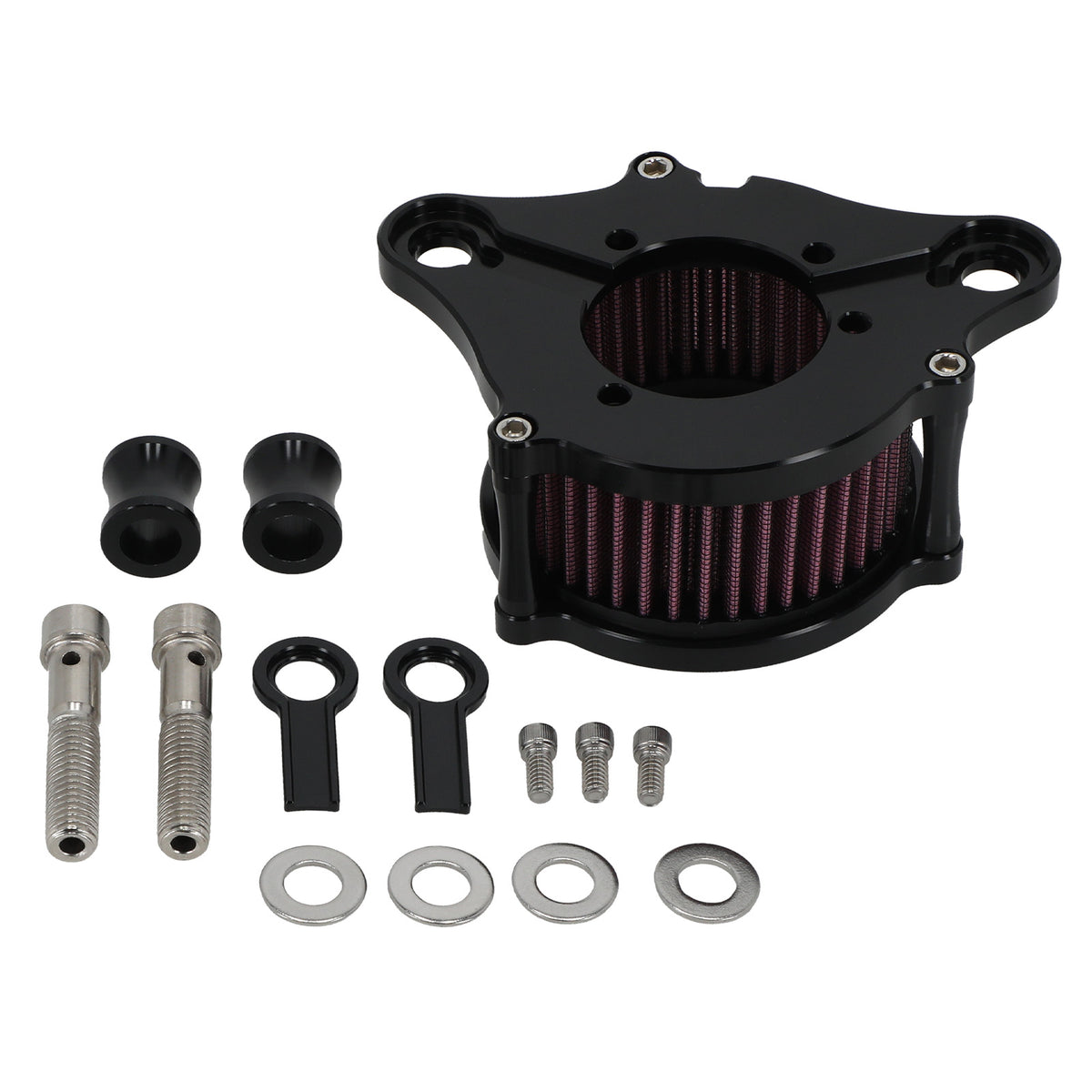 Aluminum Air Cleaner Filter compatible for Harley XL compatible for Sportster 2004-up Red