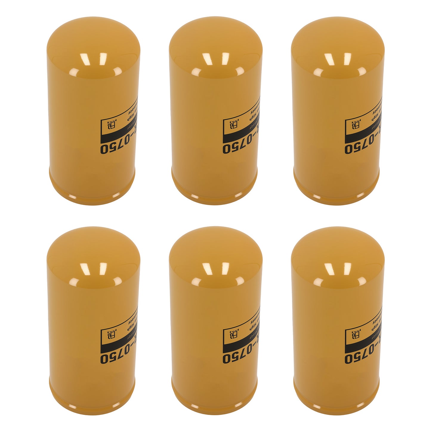 6PC Diesel Filter compatible For CAT 3114/3116 Engine BF7633 Easy Install Pack