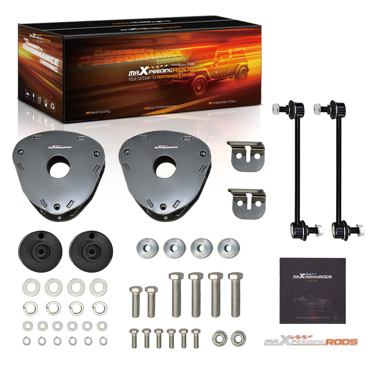 Complete Suspension Lift Kit 1.5 compatible For Ford Bronco Sport 21-25 with Hardware