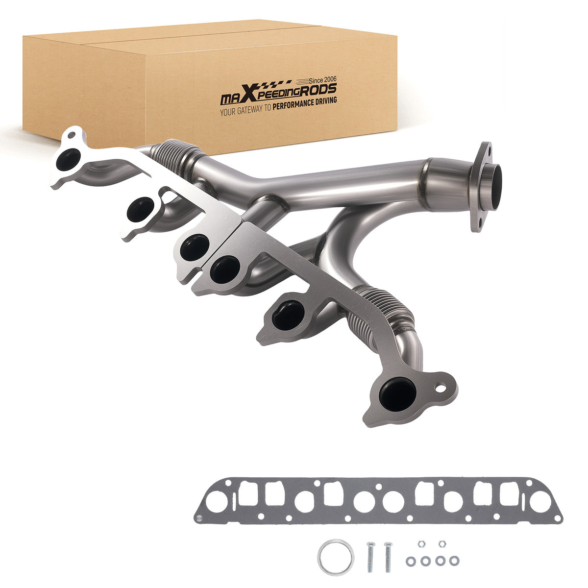 Exhaust Manifold compatible For Jeep Cherokee L6 4.0L 1991-1999 4883385 w/ Gasket