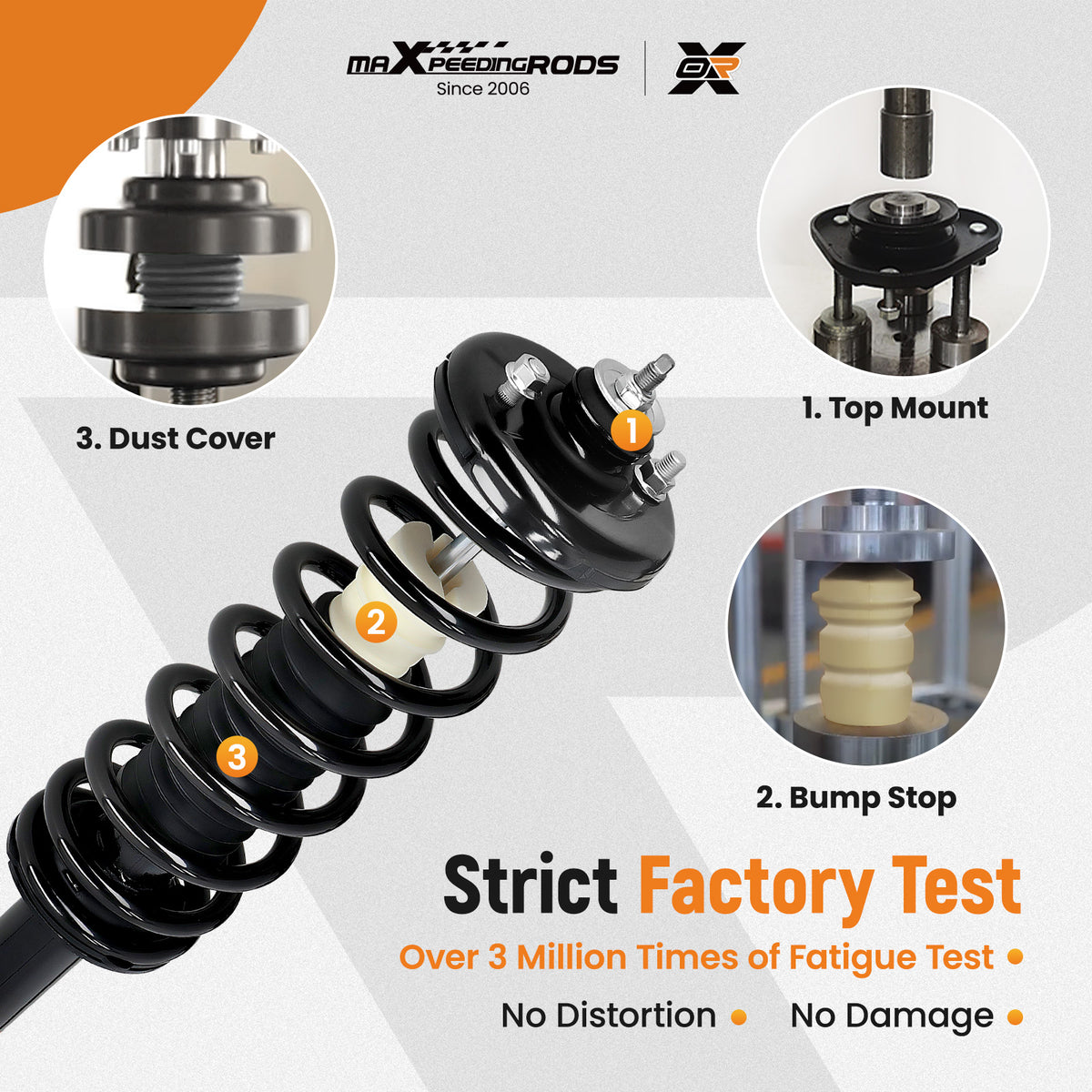 1 Pair Rear OE Replacement Shock Struts Assy compatible For Honda Accord compatible For Acura TL 2003-2007 2004-2008