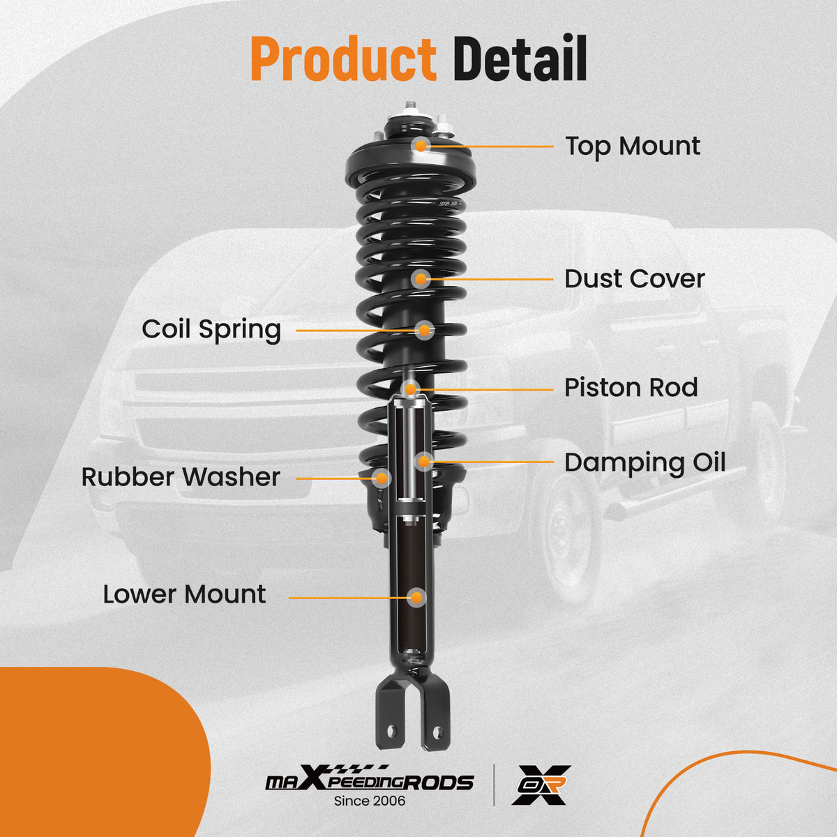 2x Rear Complete Struts Shock w/Coil Spring Assembly For 1992-1995 compatible For Honda Civic