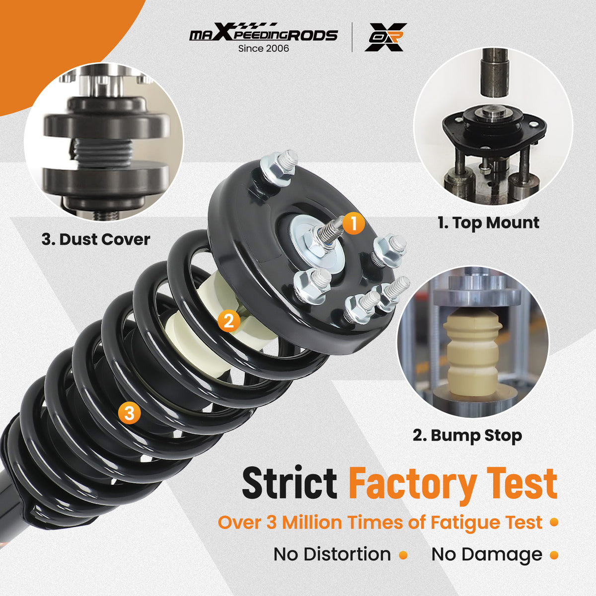 Front Rear Quick Complete Struts w/ Coil Spring Assembly Compatible For Acura TSX 2004-2008