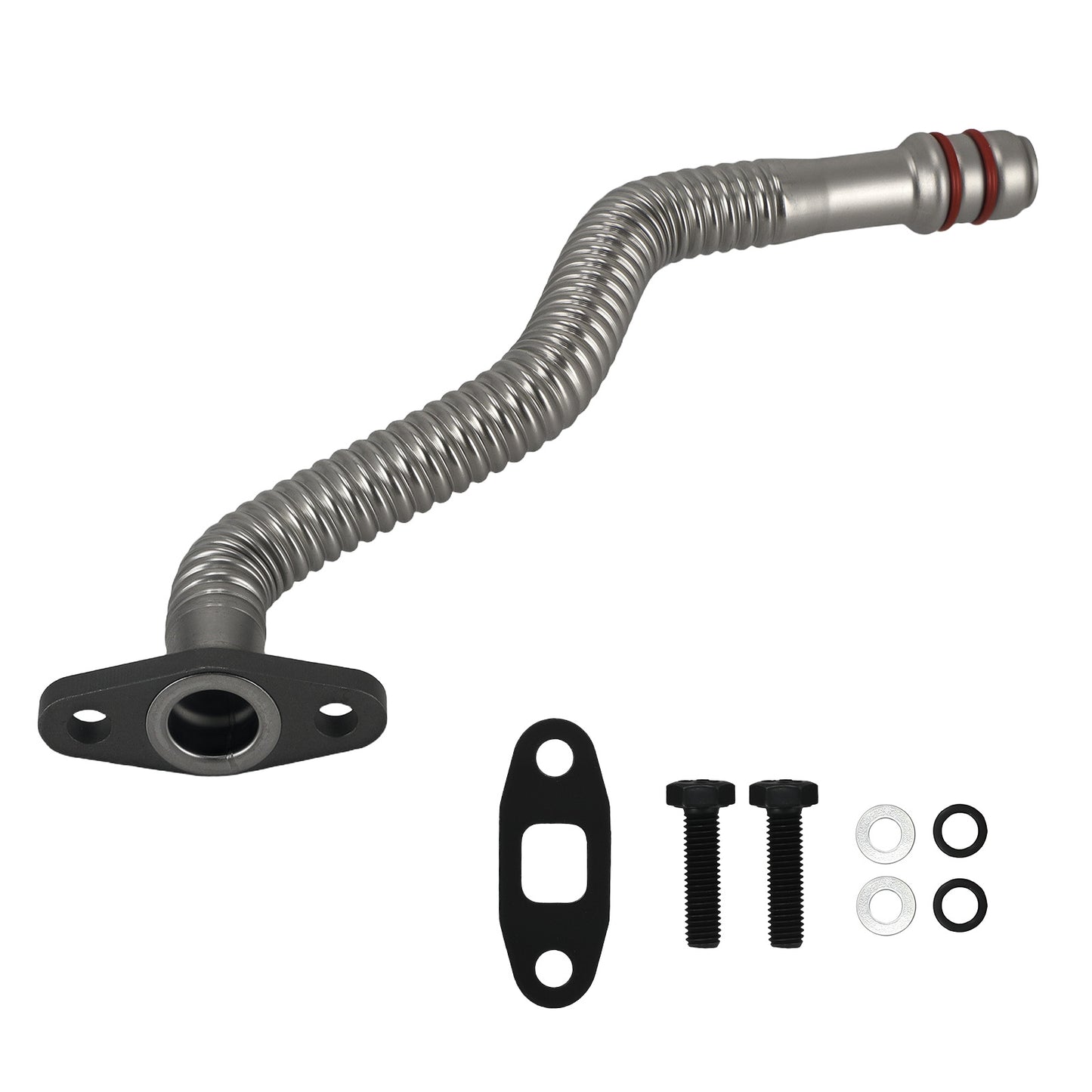 Turbo Oil Drain Return Tube Line compatible For Dodge Ram Cummins 5.9L 04-07 & 6.7L 07-18