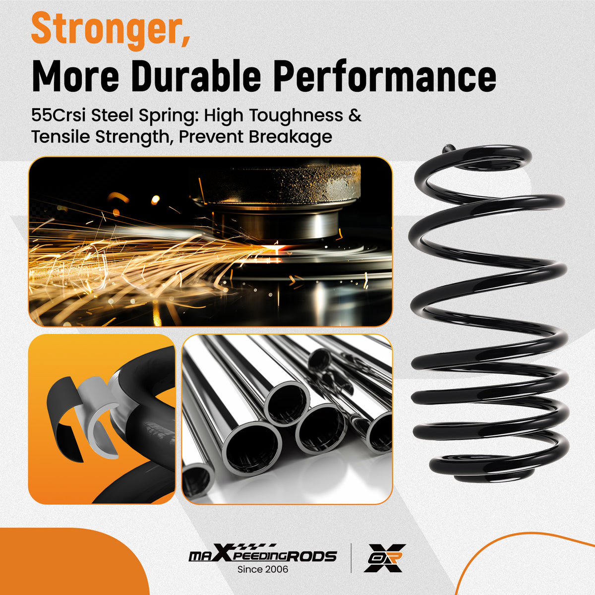 Pair Rear OE Coil Springs compatible For Buick Skylark compatible For Chevrolet Malibu Pontiac LeMans