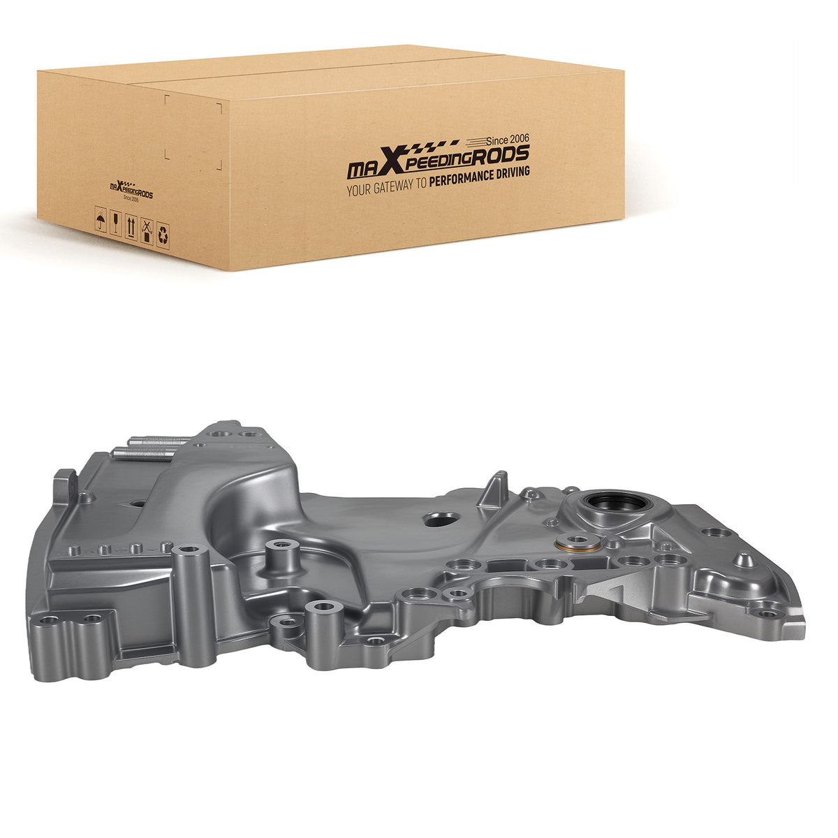 Aluminum Engine Cover compatible For Hyundai Elantra 1.8L 2014-2016 w/ Oil Pump