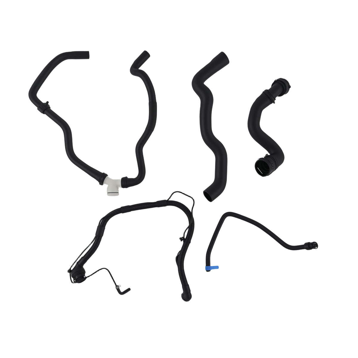 Complete Coolant Hose Set w/PCV Valve Tube compatible For Chevy Cruze 1.4L 2011-2016