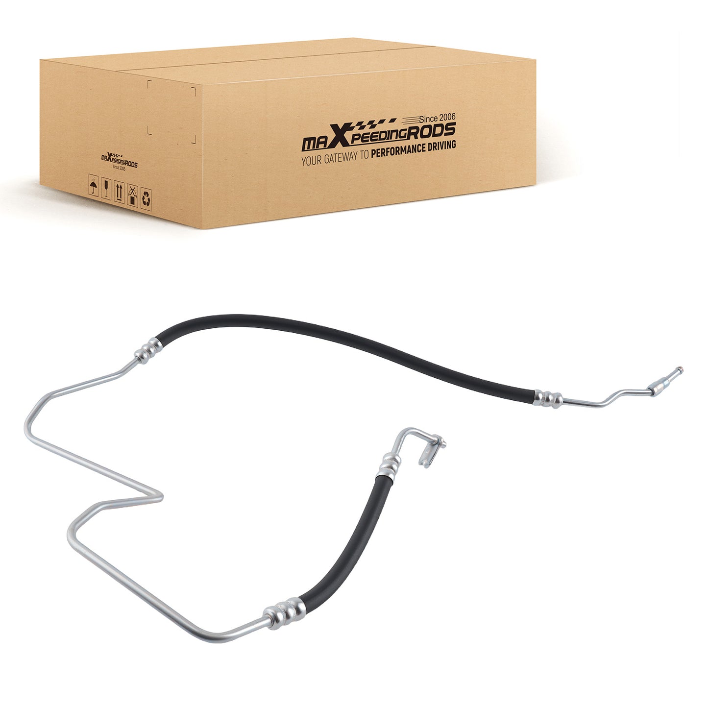 Power Steering Pressure Line Hose compatible For Buick Rainier 4.2L 2004-2007 26095037