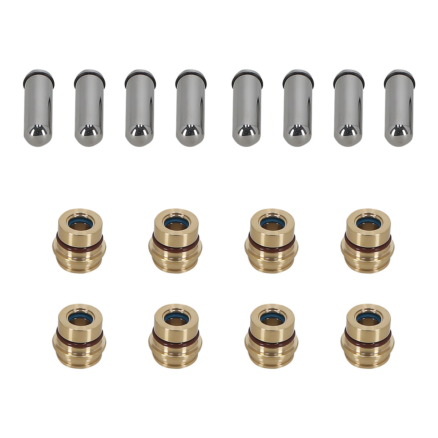 Joystick Pilot Control Plunger 8pcs Kit compatible For Caterpillar CAT 216B 226B 236B 242B
