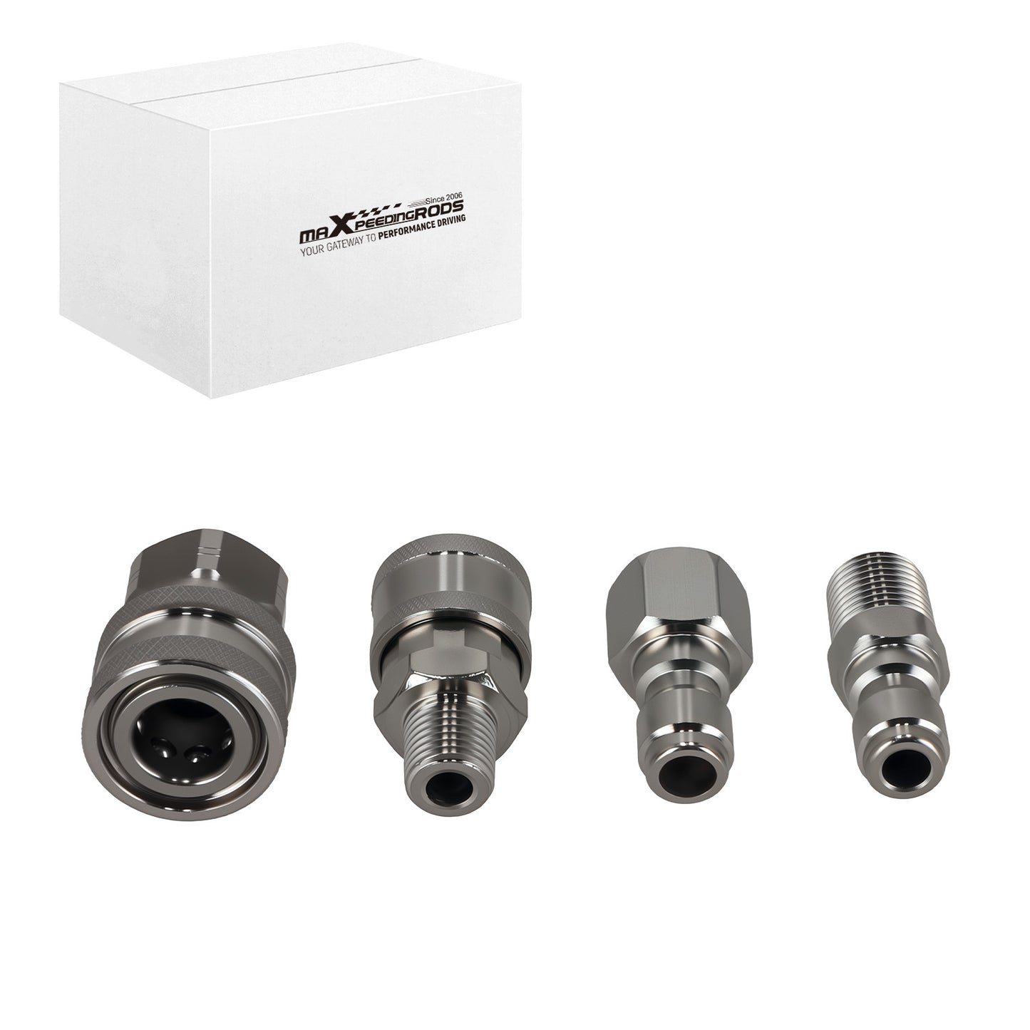 1/4 Adapter Quick Connect For Pressure Washer NPT Stainless Steel Kit
