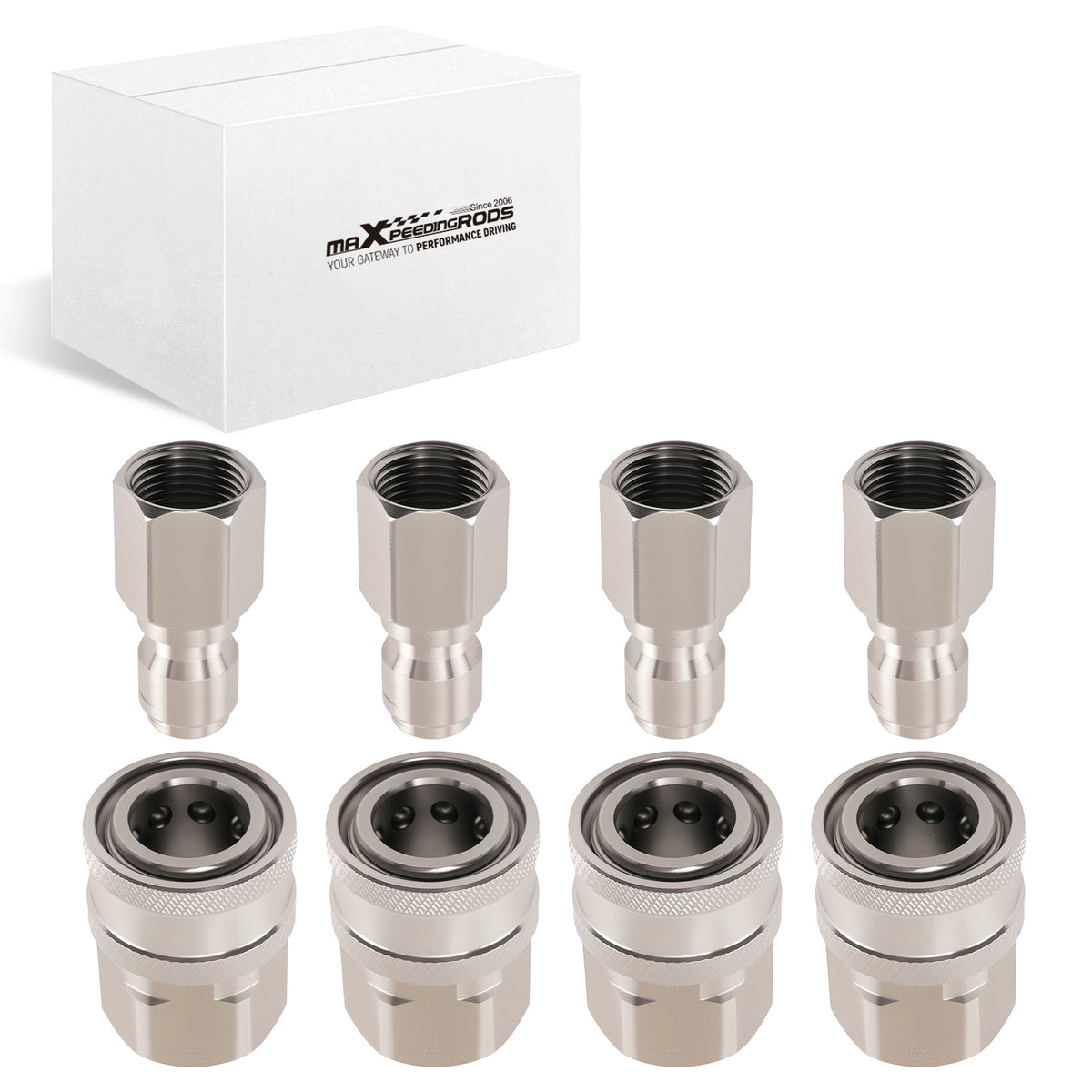 3/8 NPT Quick Connect Pressure Washer Adapter Surface Cleaner 8PCS Set