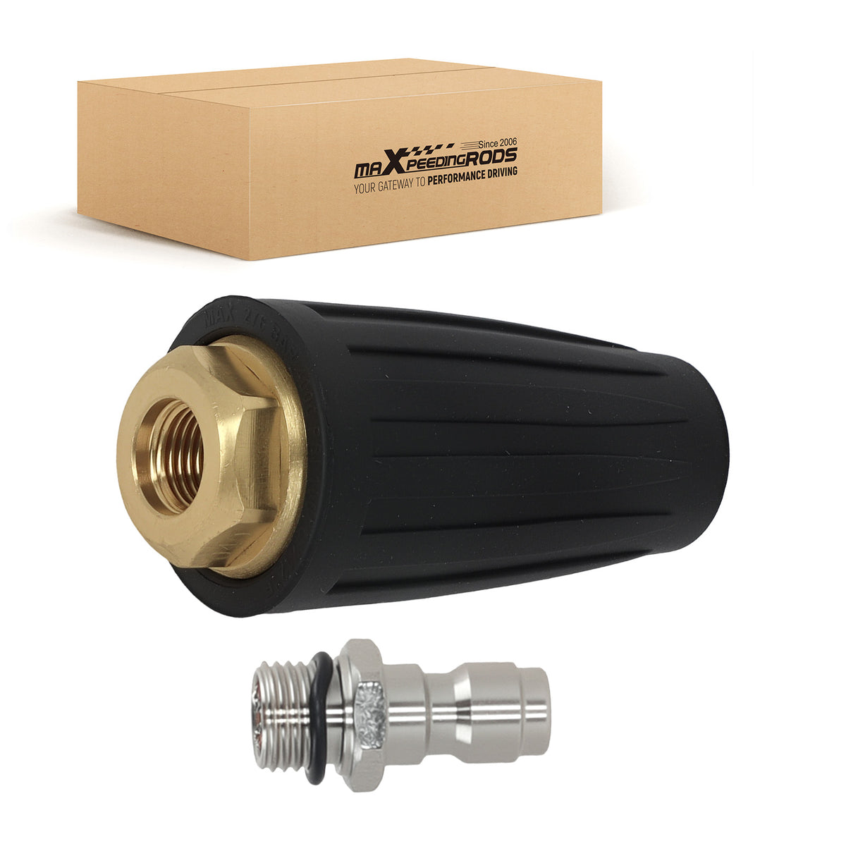 1* 4000 PSI Brass Rotating Turbo Pressure Washer Nozzle 1/4 Quick Connect