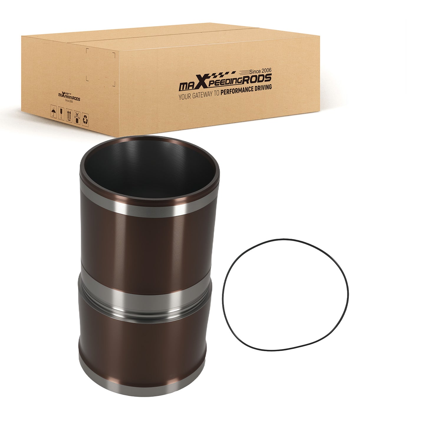Cylinder Liner w/ Seal Ring Kit compatible For Cummins L10 M11 ISM 3803703 3040882