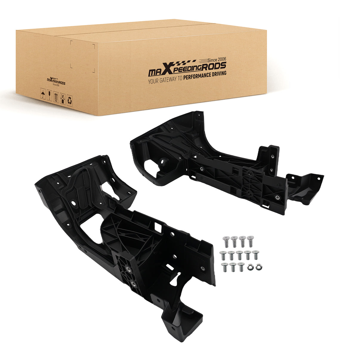 2Pcs Rear Bumper Ends Black compatible For Toyota Tacoma 2016-2023 5215304010