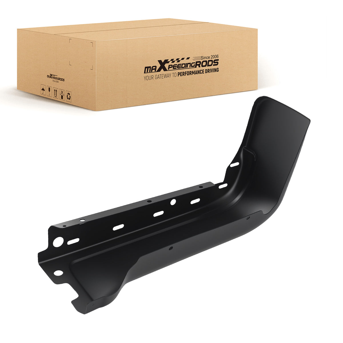 Rear Left Bumper End Steel compatible For Ford F-150 2009-14 9L3Z17906CPTM Black Finish