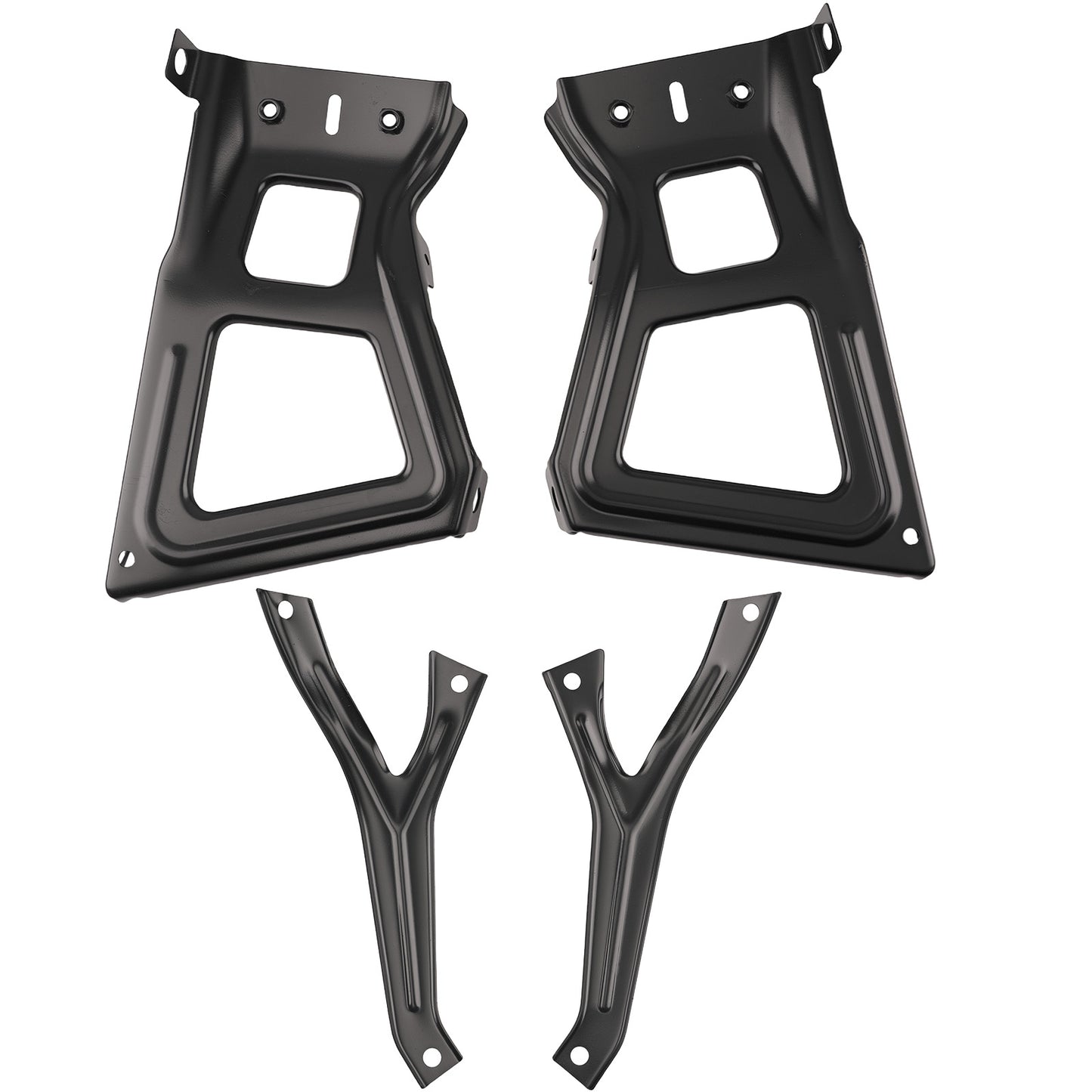 Bumper Bracket Rear compatible For Ram 1500 2500 3500 2011-18 68049744AA Black Steel