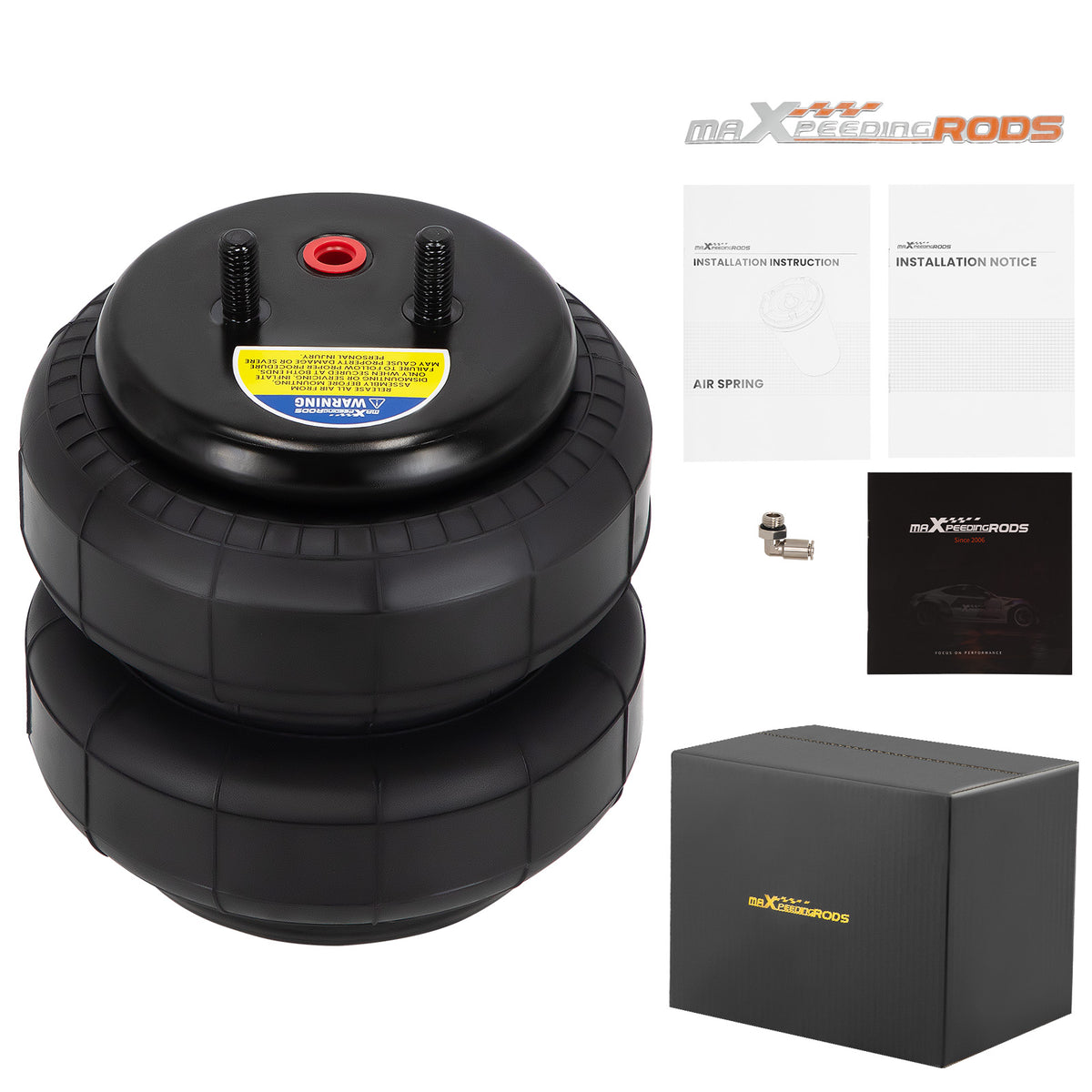 1x Universal 2500lbs Air Spring Bag compatible For Ford F-150/F-250/F-350/F-450 24WD